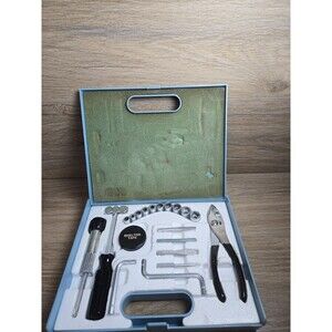 Vintage Tool Set - Shelton Tool Box Case Socket Huston S&R Tool And Supply Co.